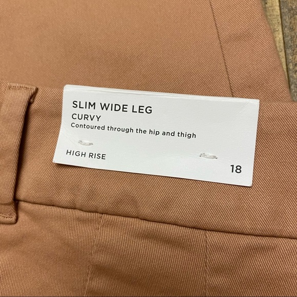 Loft curvy high rise slim wide leg Pant size 18 - Picture 9 of 16